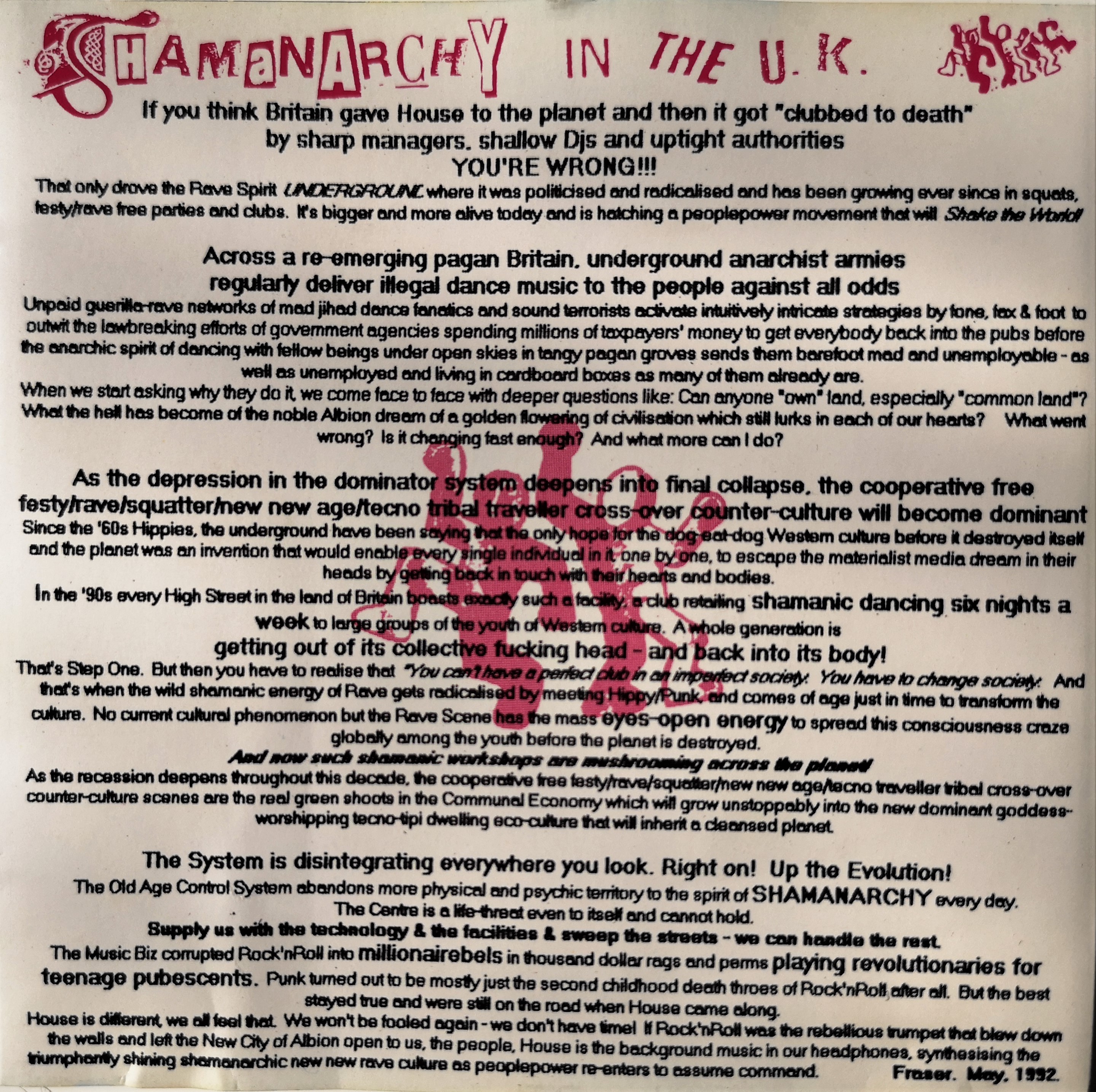 Shamanarchy In The UK (Evolution, 1992)